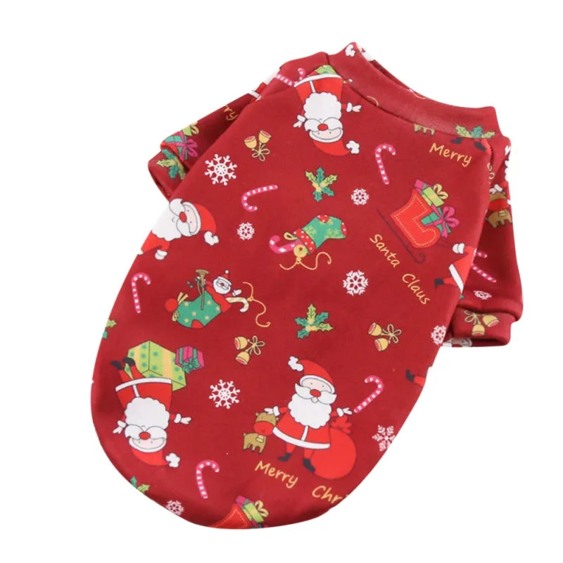 Christmas Dog Clothes Winter Pet Sweater