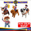 4-Pack Pet Costume Set for Multi-Pet Homes – Matador,  Money-Heist Cowboy, Western Cowboy & Killer Costume  | Black Friday Deal | Photo-Ready Dress-Up for Dogs & Cats