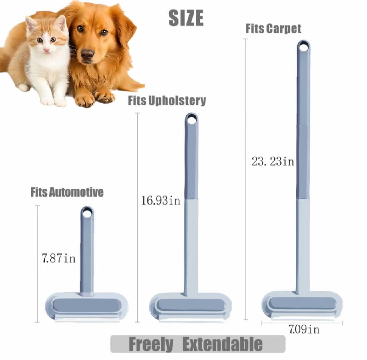 Grooming Duo | 2-in-1 Nail Grinder & Blue Light  Spray Brush | Home Spa Set for Dogs & Cats