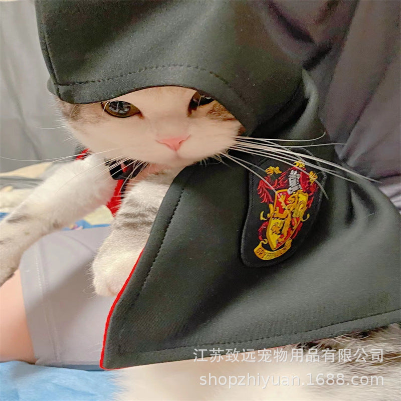 One-Size Hooded Pet Cloak – Cozy Halloween Cape for Dogs & Cats | Cute Pet Costume Outfit | Midnight Pet Cloak，PetCostume，HowloweenChallenge，HalloweenCat，SafeForPets，HalloweenSale