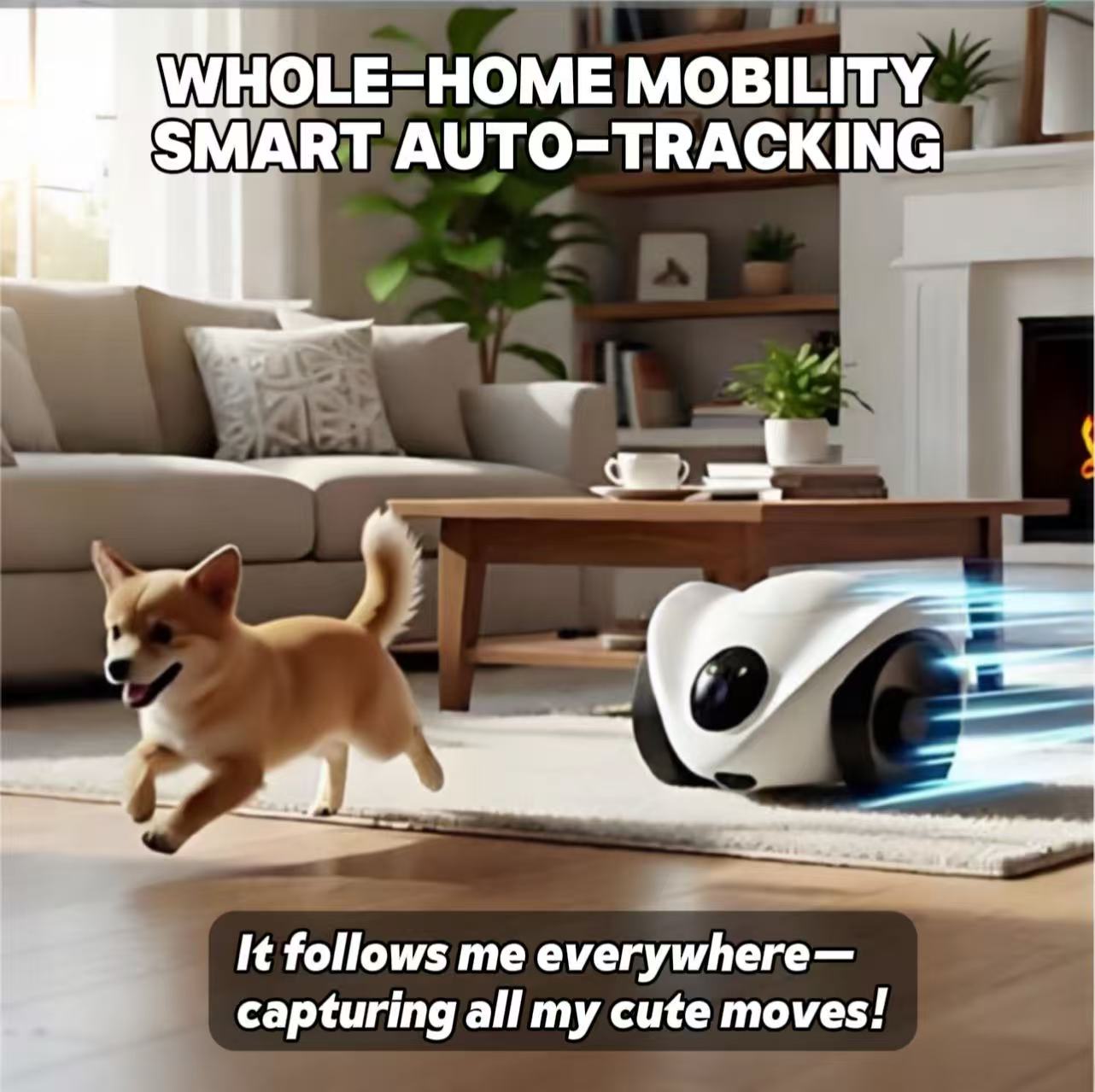 Pawpromise Smart Pet Companion Robot | Mobile Interactive Treat-Feeding Camera |  Two-Way Audio + Dual Lens Night Vision | Capture & Share Pet Moments | Premium Christmas Gift