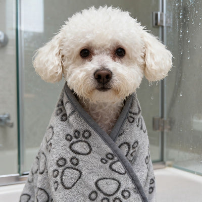 Soft for all-Season Pet Blanket with Paw Print Design - Cozy Polyester Dog & Cat Bedspread, Machine Washable Warm Throw for Small/Medium/Large Dogs & Cats, Car Seat Cover, Sofa & Bed Use - Durable & Comfortable Pet Blanket fo