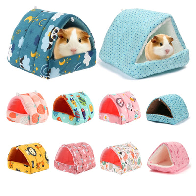 Mini Cage Guinea Nest Small Animal Mice Rat Pet Sleeping Bed Hamster House Warm Soft Mat