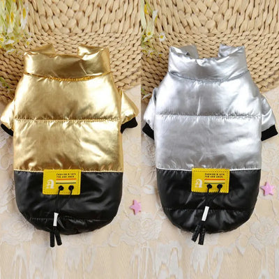 Winter Pet Dog Coat Warm Dog Puppy Autumn Cotton Padded Coat For Small Dogs Thickened Stand-up Collar Down Jacket