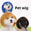 Cute Pet Wigs for Dogs and Cats with Soft Synthetic Hair and Adjustable Elastic Band for Secure Fit During Costume Parties