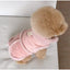 Classic Solid Color Dog Vest Autumn Winter Wool Warm Pet  Clothes