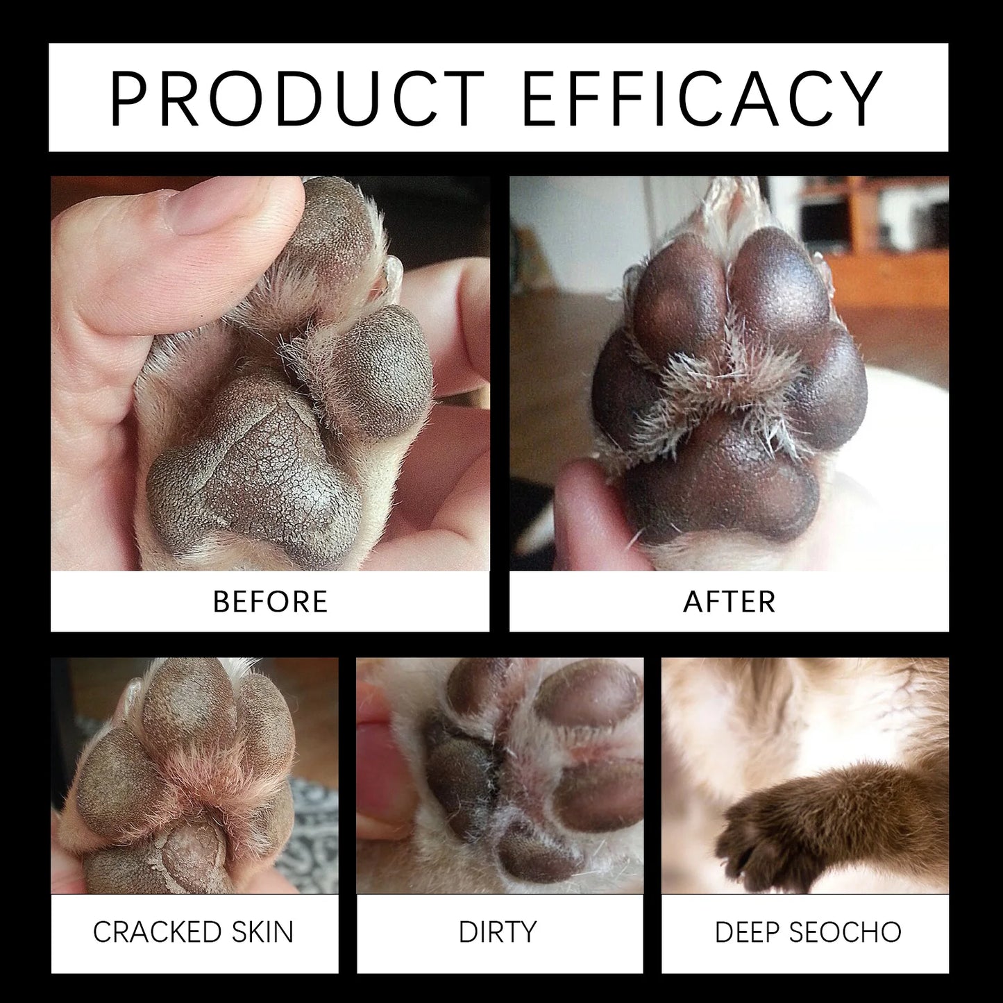 Paw Soothing Balm Dogs and Cats 30g Moisturizing Paw Pad Care Cream with Beeswax Mineral Oil Relieve Dry Cracked Paws Naturally