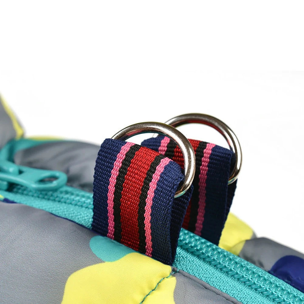 Fullbody Small Dog Coat Warm Fleece Puppy Jacket Dog Winter 4-Leg Puffer Coat Reflective Turtleneck Dog Snow Jacket Snowsuit