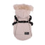 Autumn Winter Warm Pet Dog Jacket With Harness Hooded Dog Padded Coat with Imitation Fur Hat For Small Medium Dogs Puppy Coat