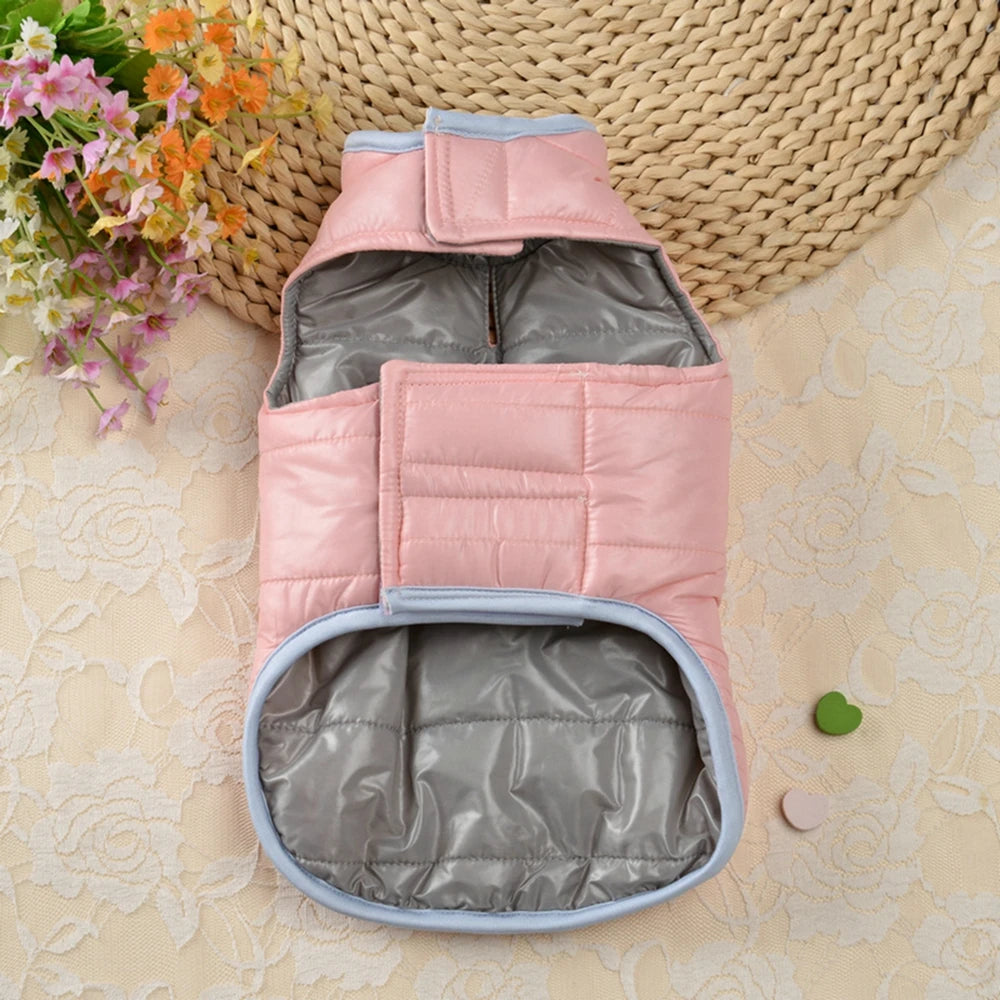 Double-sided Thicken Winter Dog Clothes Waterproof Comfortable Warm Pet Dog Jacket for Small Medium Dogs Vest Costumes
