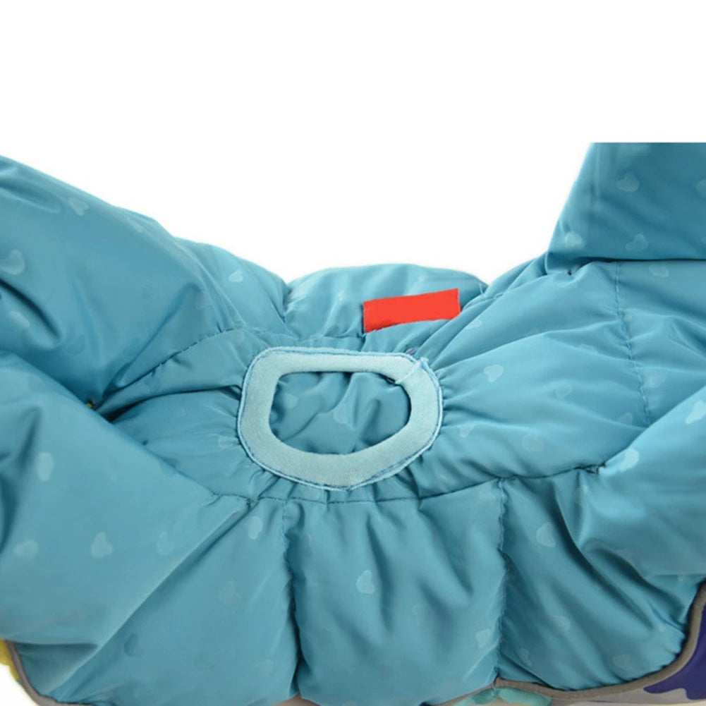 Fullbody Small Dog Coat Warm Fleece Puppy Jacket Dog Winter 4-Leg Puffer Coat Reflective Turtleneck Dog Snow Jacket Snowsuit
