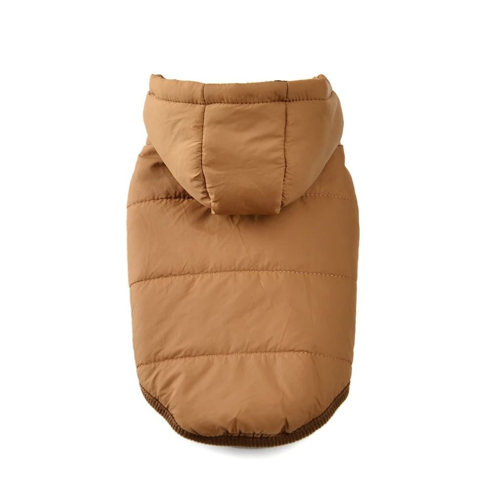 Dog Hooded Winter Jacket Soft Warm Fleece Velvet Puppy Vest Coat  Pet Dog Hat Clothes Cold Proof Winter Padded Yorkies Costume