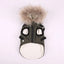 Autumn Winter Warm Pet Dog Jacket With Harness Hooded Dog Padded Coat with Imitation Fur Hat For Small Medium Dogs Puppy Coat