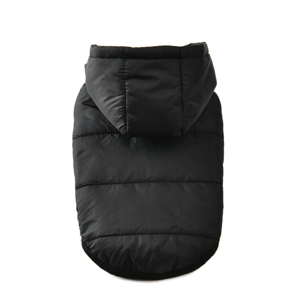 Dog Hooded Winter Jacket Soft Warm Fleece Velvet Puppy Vest Coat  Pet Dog Hat Clothes Cold Proof Winter Padded Yorkies Costume