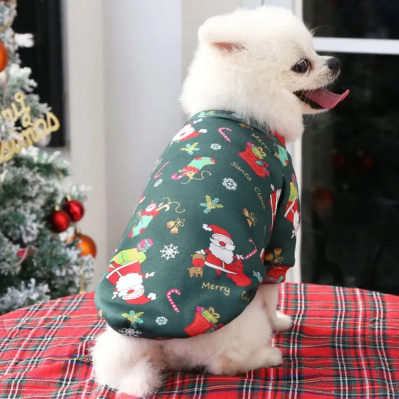 Christmas Dog Clothes Winter Pet Sweater