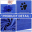 Dog Towel Absorbent Pet Bath Product Fiber Quick-drying Bath Towel Car Wiping Cloth Pet Supplies