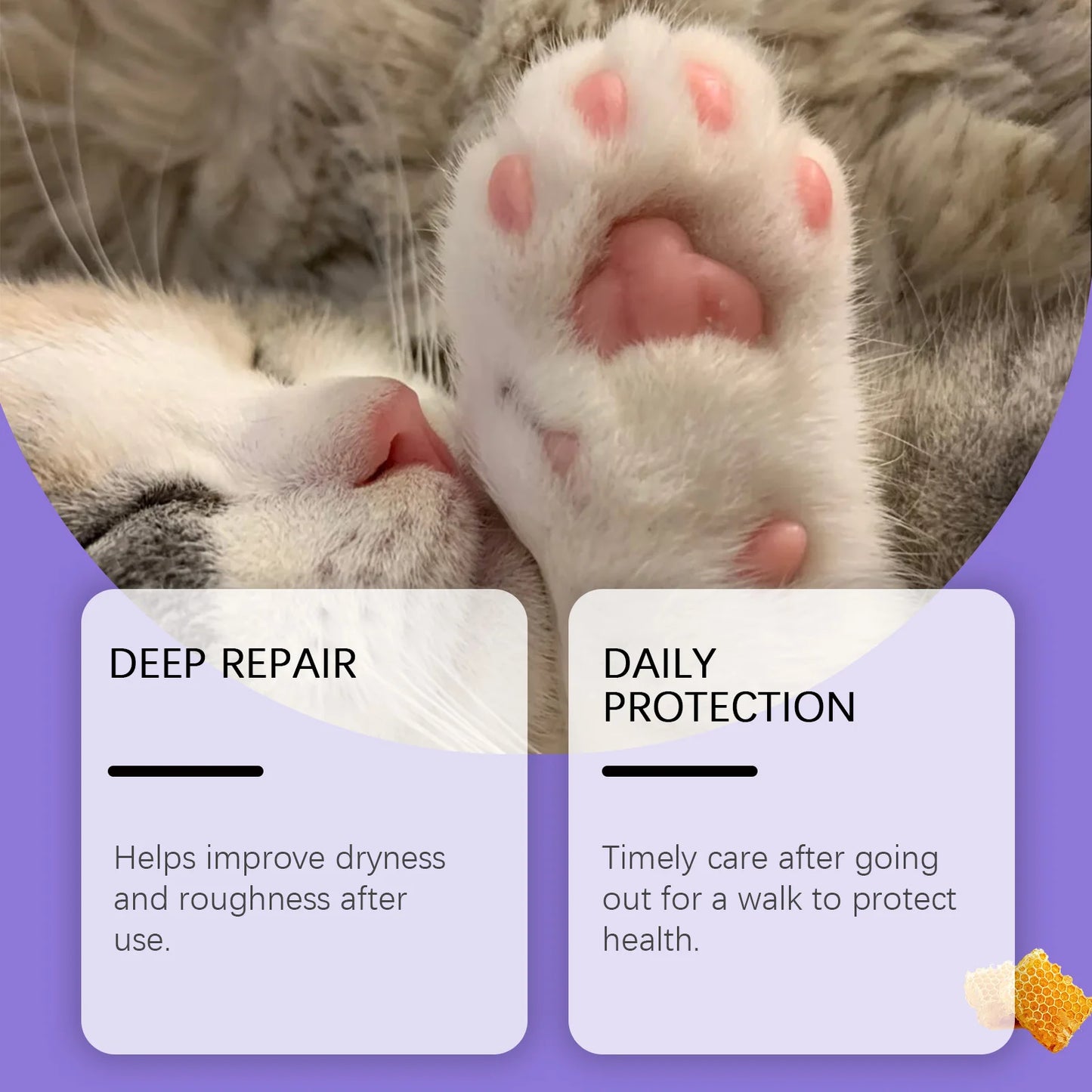 Paw Soothing Balm Dogs and Cats 30g Moisturizing Paw Pad Care Cream with Beeswax Mineral Oil Relieve Dry Cracked Paws Naturally