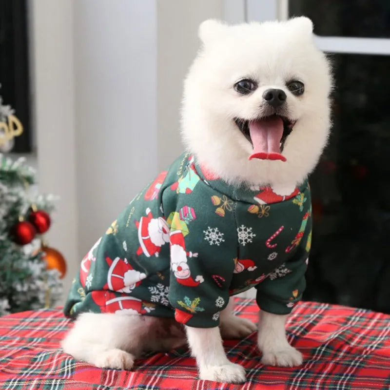 Christmas Dog Clothes Winter Pet Sweater