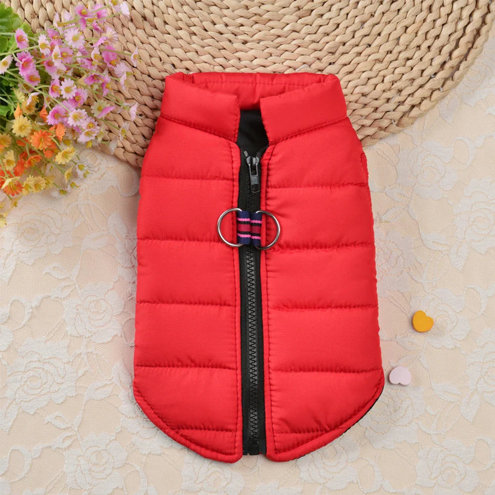 Winter Dog Jacket Vest Warm Pet Clothes