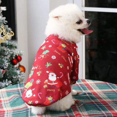 Christmas Dog Clothes Winter Pet Sweater