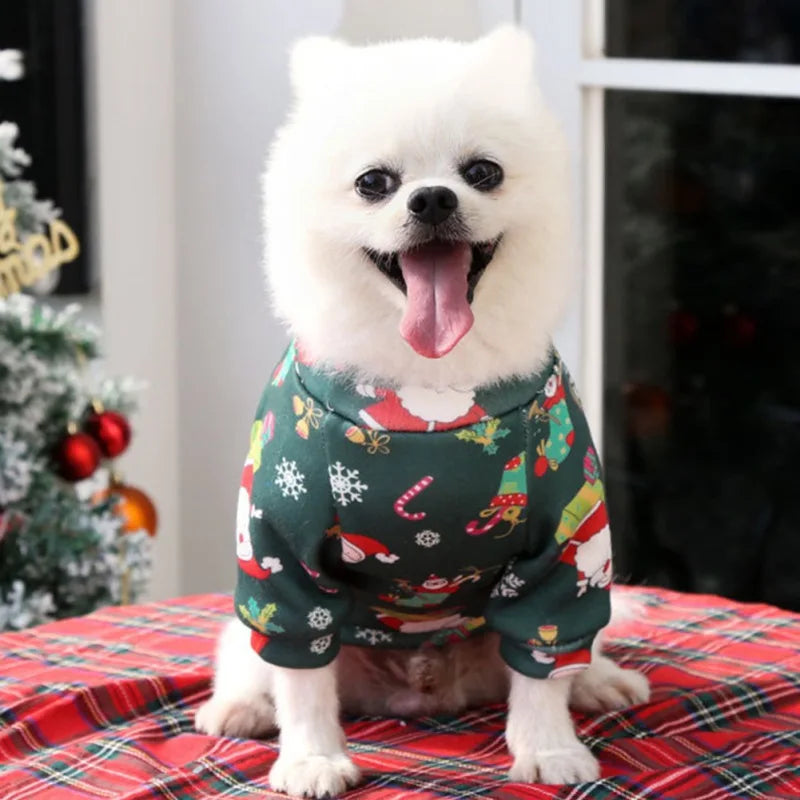 Christmas Dog Clothes Winter Pet Sweater