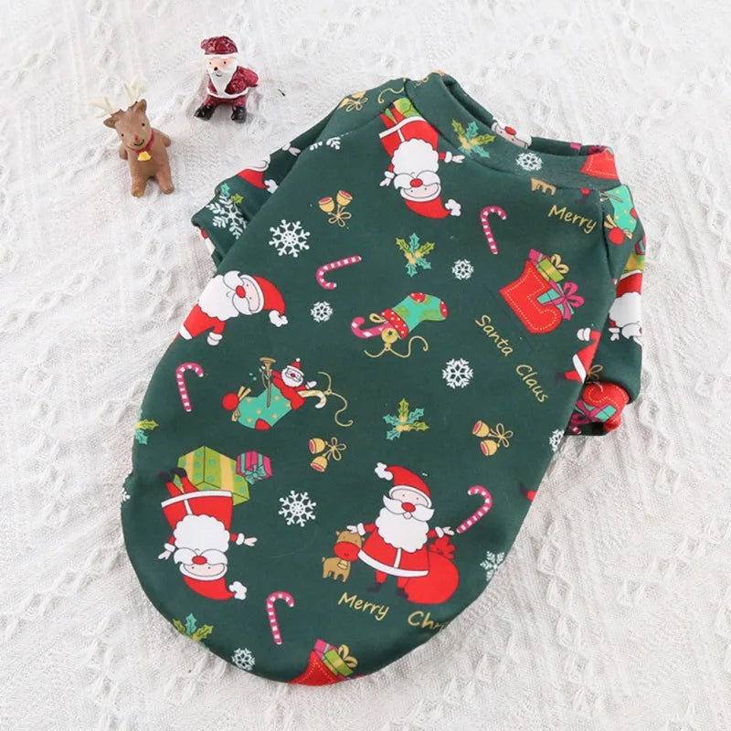 Christmas Dog Clothes Winter Pet Sweater
