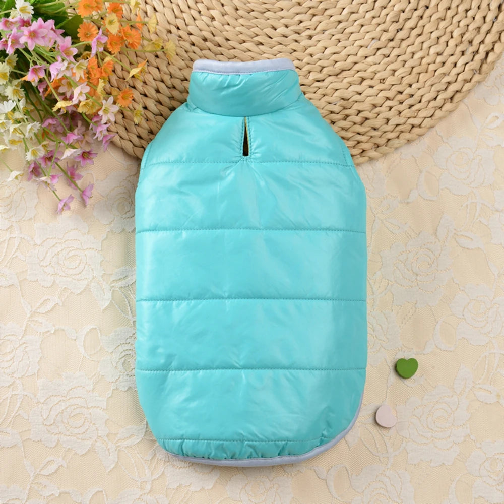 Double-sided Thicken Winter Dog Clothes Waterproof Comfortable Warm Pet Dog Jacket for Small Medium Dogs Vest Costumes
