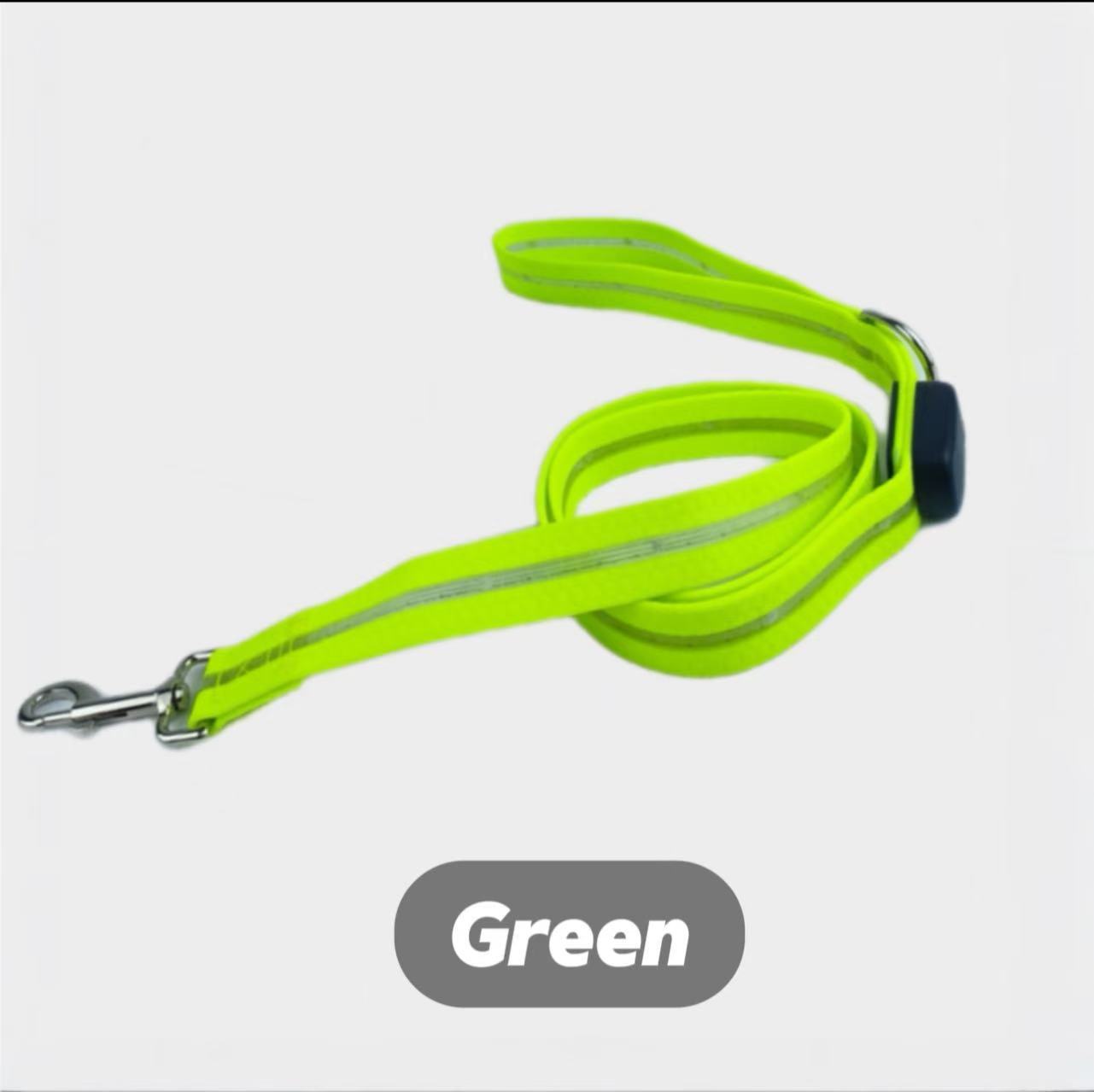 10-Mode RGB Rechargeable Dog Leash (25mm) — Full-Strip Glow USB 1-Hr Fast Charge, IPX7 Waterproof, Visible 100m+  Quick-Release & Rust-Resist Hardware