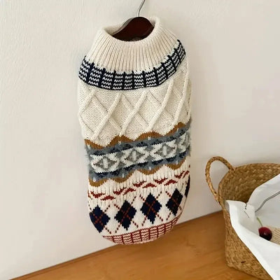 Nordic Style Sweaters Knitted Pet Clothes for Small Medium Dogs