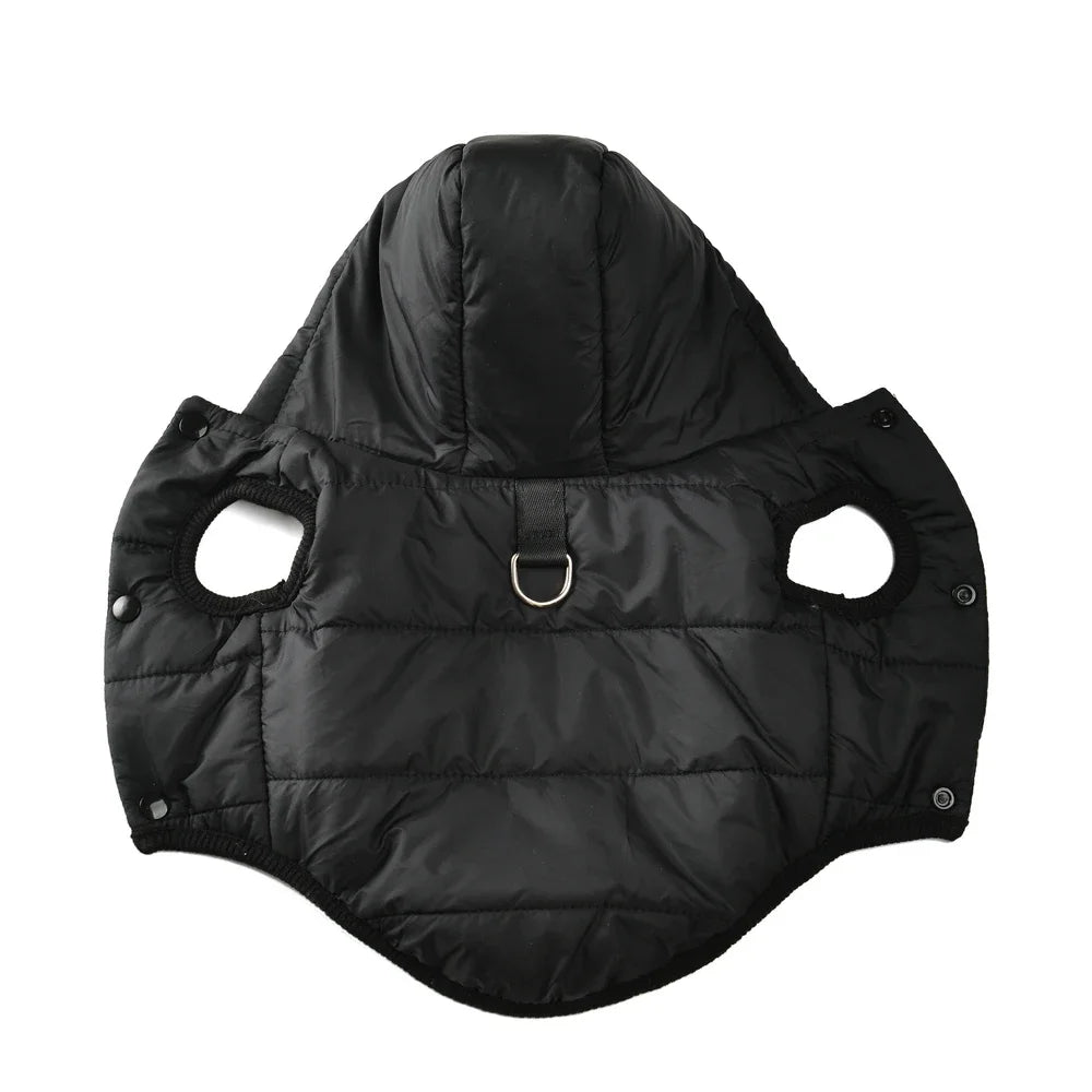 Dog Hooded Winter Jacket Soft Warm Fleece Velvet Puppy Vest Coat  Pet Dog Hat Clothes Cold Proof Winter Padded Yorkies Costume