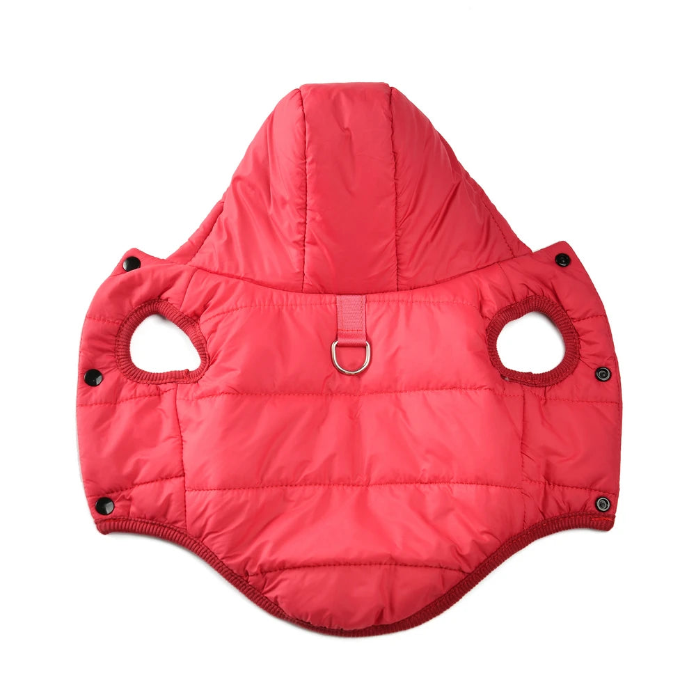 Dog Hooded Winter Jacket Soft Warm Fleece Velvet Puppy Vest Coat  Pet Dog Hat Clothes Cold Proof Winter Padded Yorkies Costume