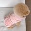 Classic Solid Color Dog Vest Autumn Winter Wool Warm Pet  Clothes