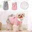 Warm Pet Bow Coat Winter Thicken Fleece Button Clothes For Small Dogs Cats Apparel With D-ring Puppy Yorkshire Chihuahua Outfits