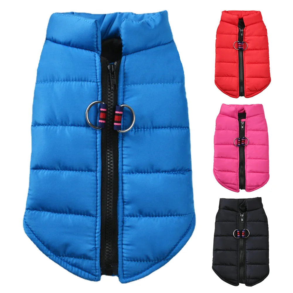 Winter Dog Jacket Vest Warm Pet Clothes