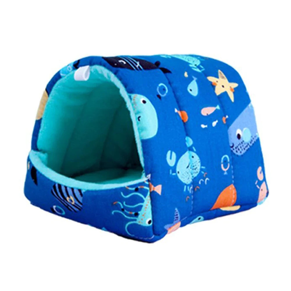 Mini Cage Guinea Nest Small Animal Mice Rat Pet Sleeping Bed Hamster House Warm Soft Mat