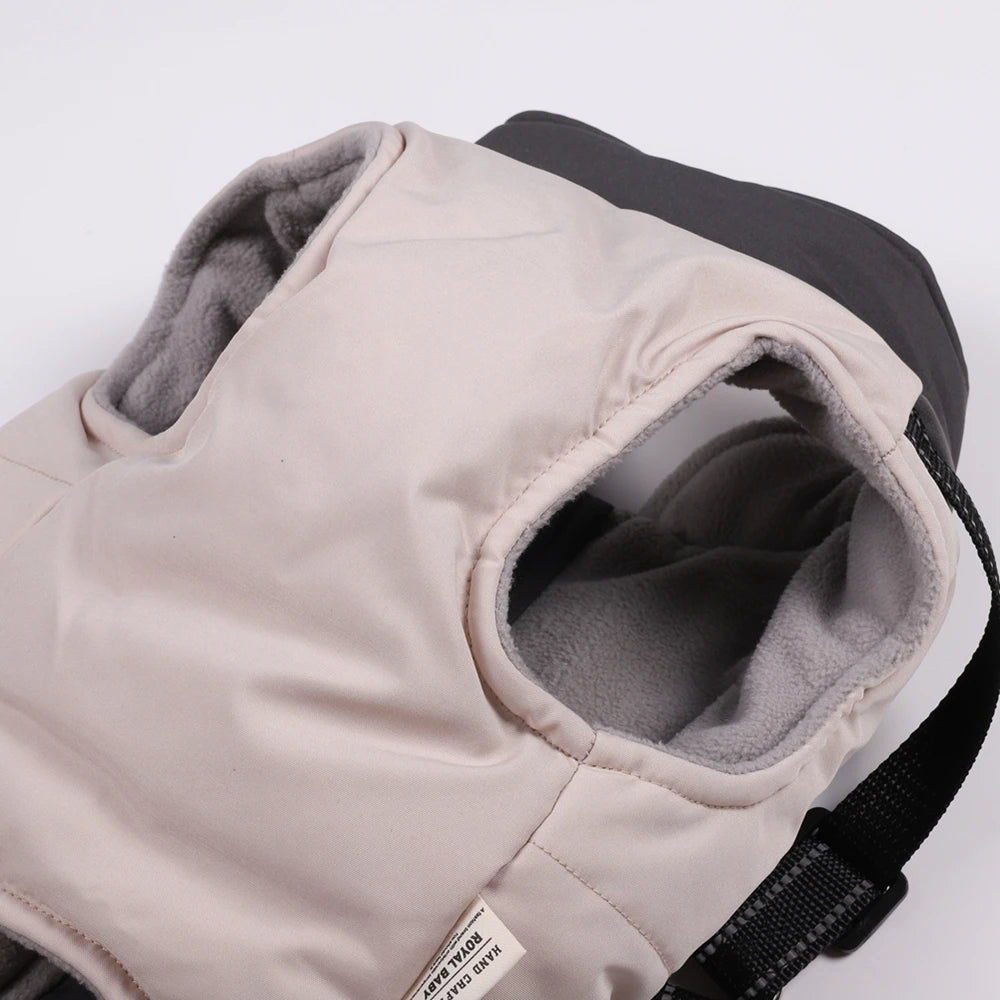 Winter Pet Dog Jacket With Harness Warm Dog Clothes For Labrador Waterproof Big Dog Coat Chihuahua French Bulldog Outfits