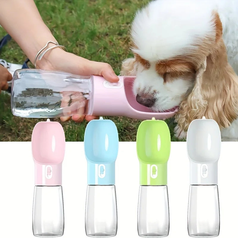 Portable dog water bottle - Leak-proof pet drinking bottle with bowl, suitable for travel and outdoor activities