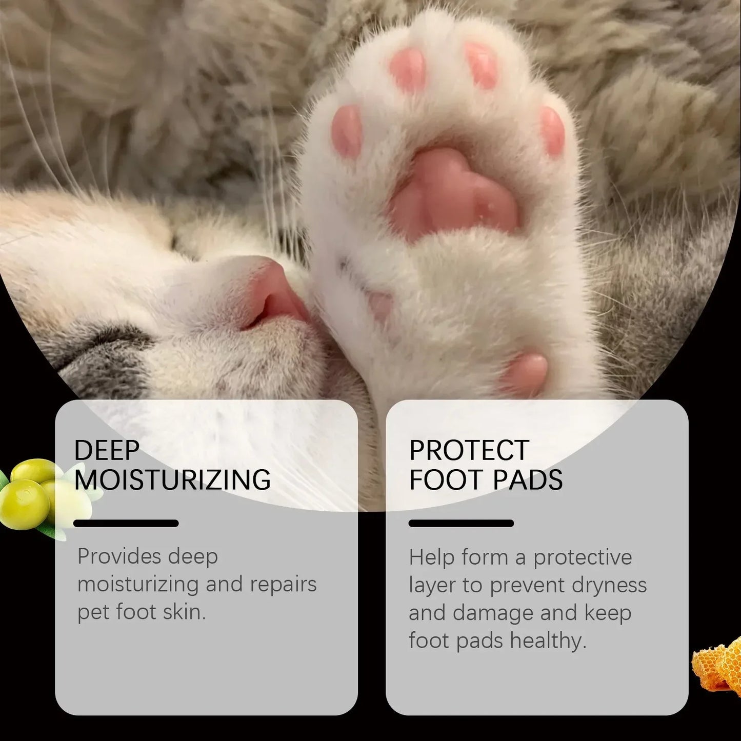 Cat and Dog Paw Roller Cream Moisturizing Protecting Soles Pet Foot Moisturizing To Prevent Dryness Softening Soles Cream