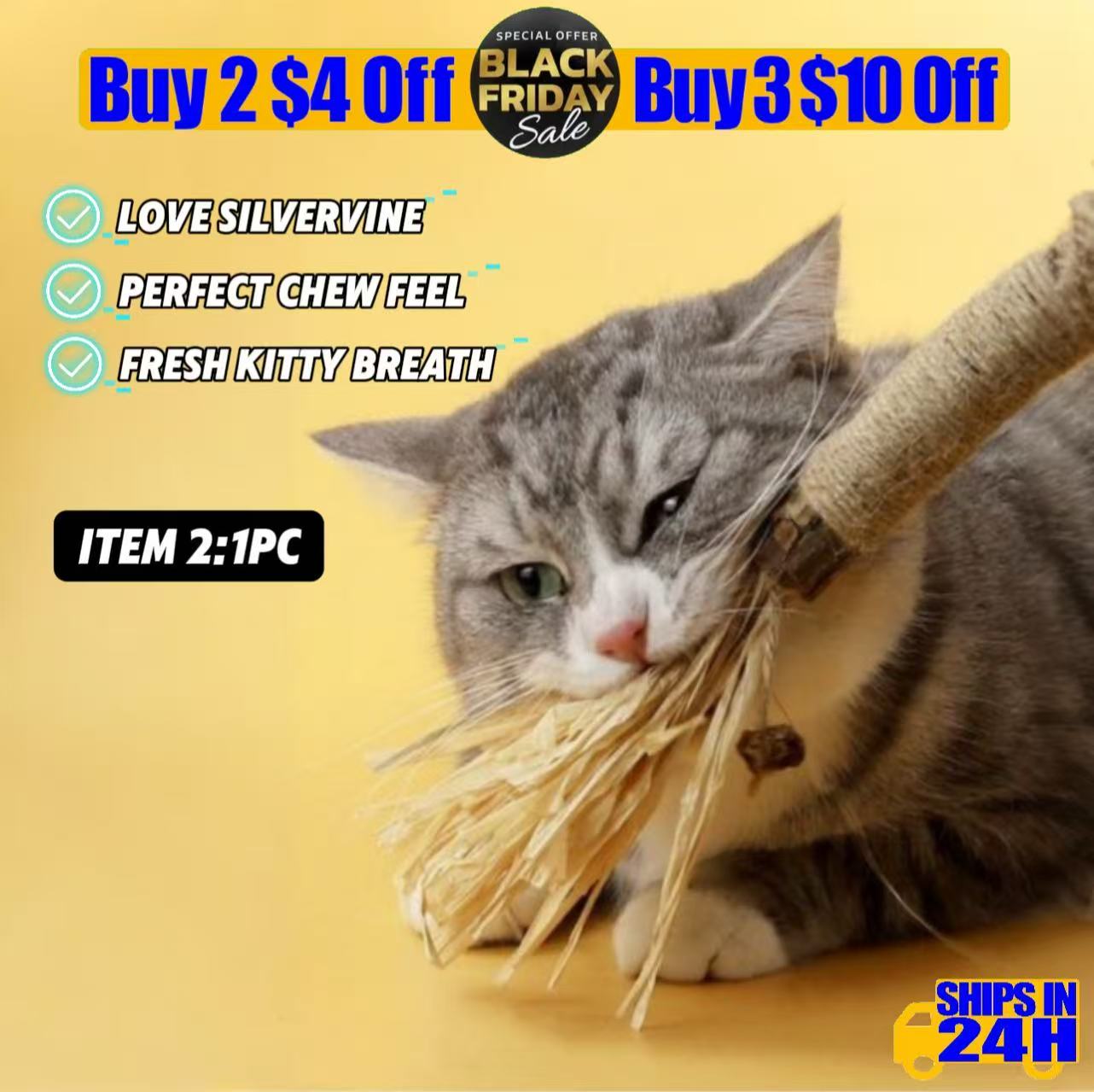 Cat Happy Companion 3‑Piece Set – 3‑in‑1 Convertible Scratching  Nest + Smart Flapping Bird Chirp Toy + Natural Plant Dental  Chew Sticks, Black Friday Bundle for Cats