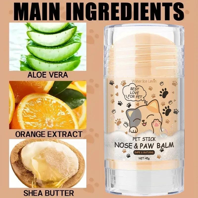 Dog Nose and Paw Balm Dog Paw Cream Cats Dogs Paw Protector Cream Pet Feet Moisturizer Pet Crack Feet Repair Pet Accessories