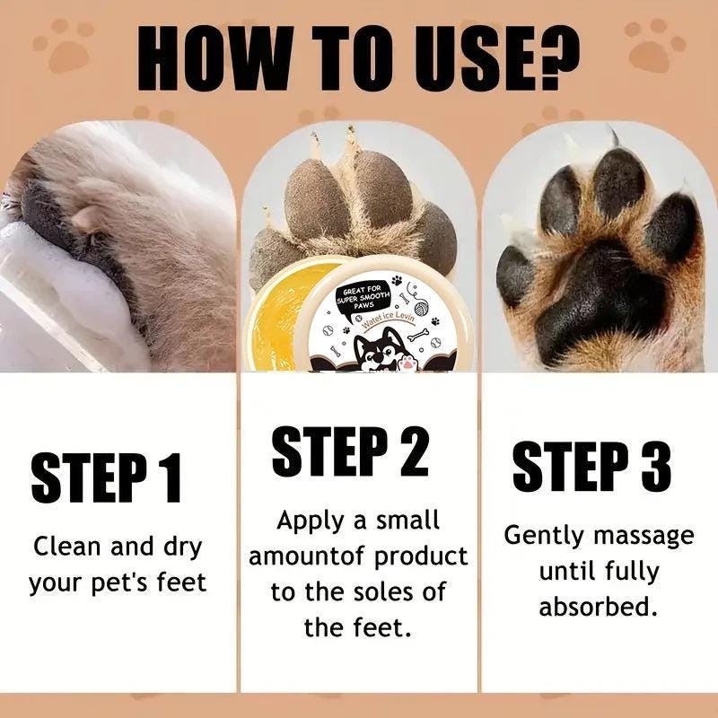 Dog Nose and Paw Balm Dog Paw Cream Cats Dogs Paw Protector Cream Pet Feet Moisturizer Pet Crack Feet Repair Pet Accessories