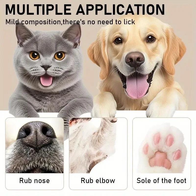 Dog Nose and Paw Balm Dog Paw Cream Cats Dogs Paw Protector Cream Pet Feet Moisturizer Pet Crack Feet Repair Pet Accessories